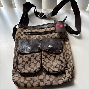 Handbags  for All Crossbody Bag/Style 93414-SQL-Brown Pattern-NWT